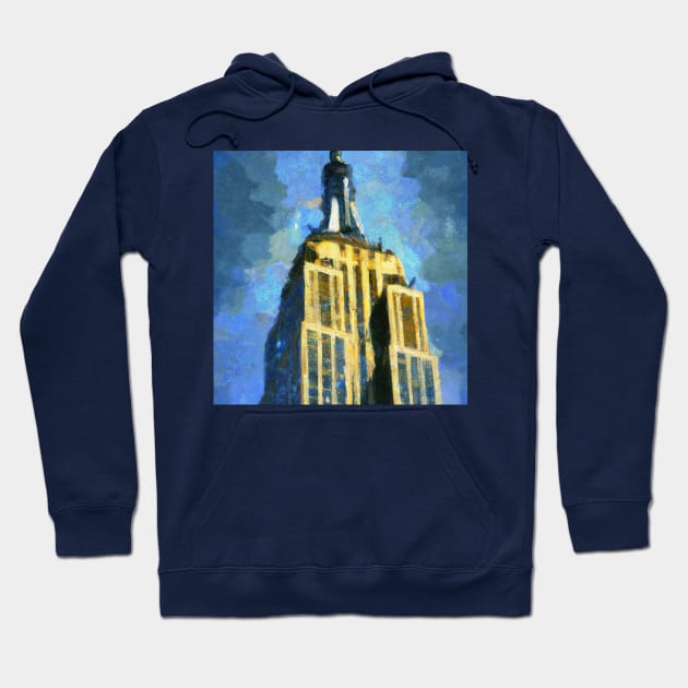 Empire State Building Hoodie by Starbase79